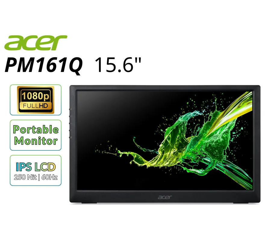 Acer PM161Q 15.6" 1920x1080 Portable Monitor (Refurbished)