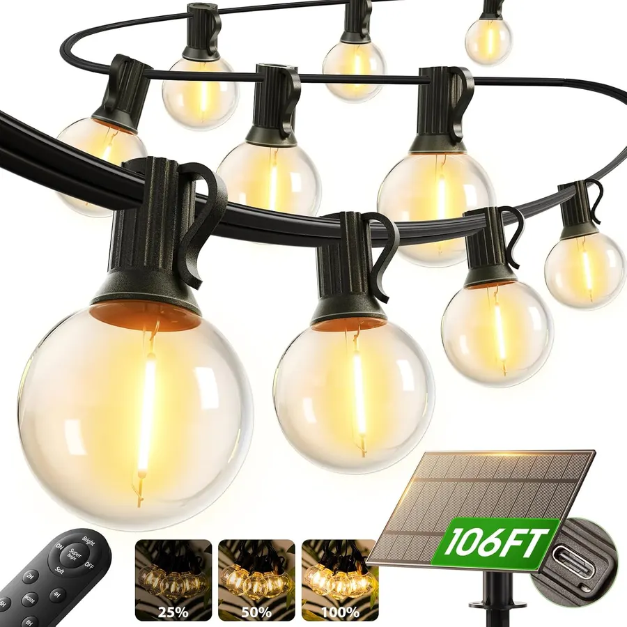 addlon 100FT Solar String Lights (54 LED)