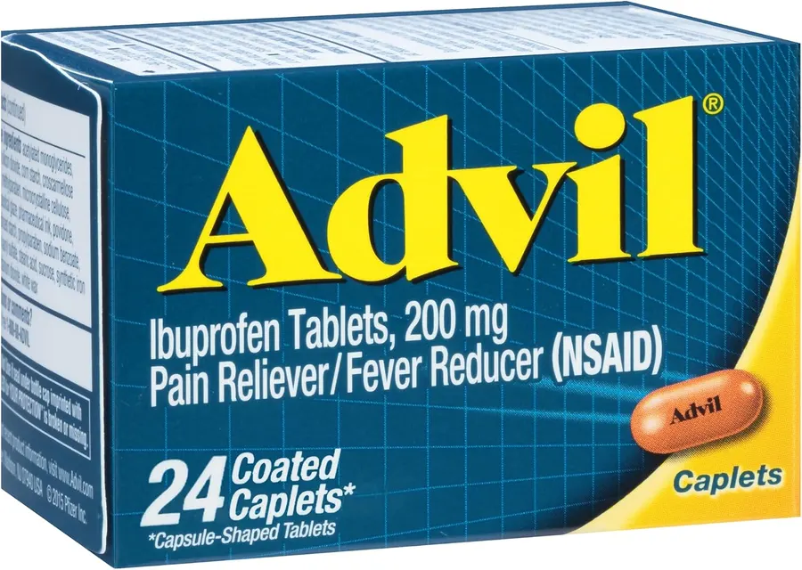 Advil Ibuprofen 200mg Pain Reliever Caplets, 24 Count