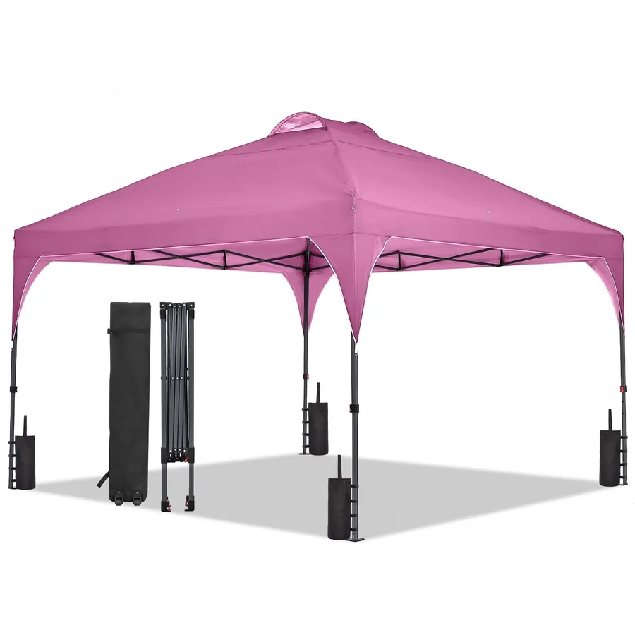 Ainfox 12'x12' Pop-up Canopy Tent, Pink