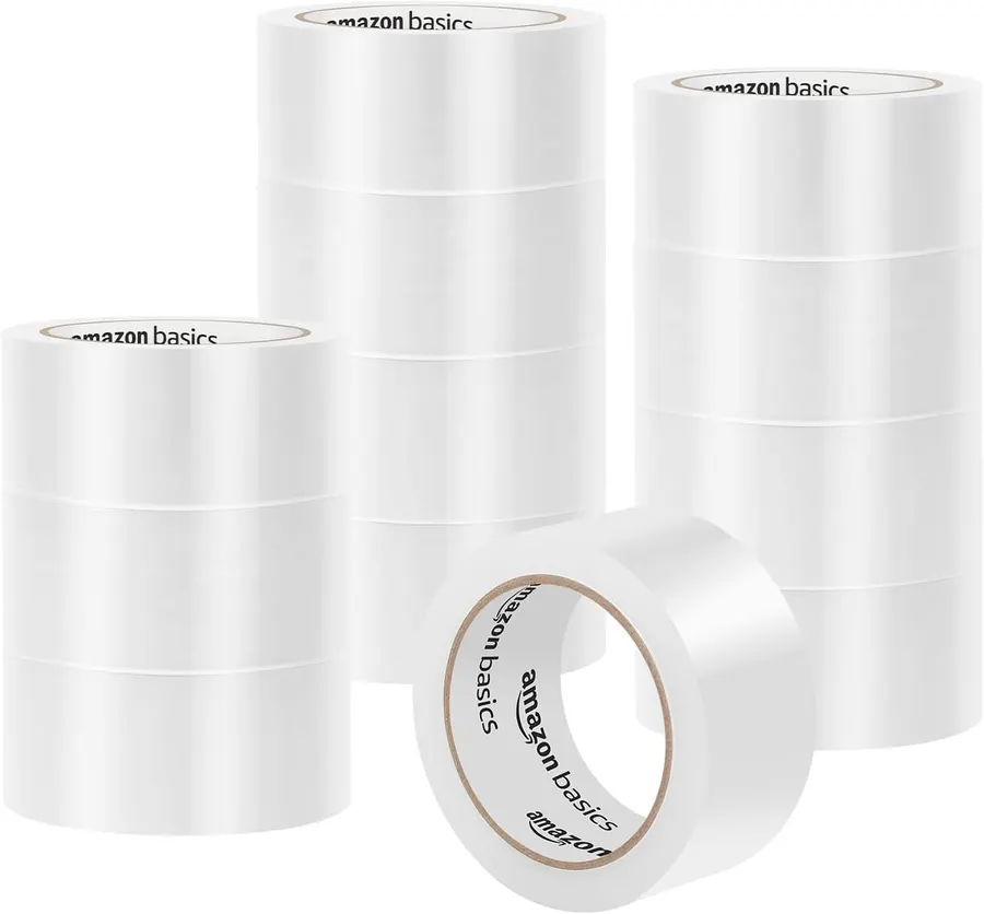 Amazon Basics Packing Tape, 12-Pack (1.88 in x 54.6 yds)