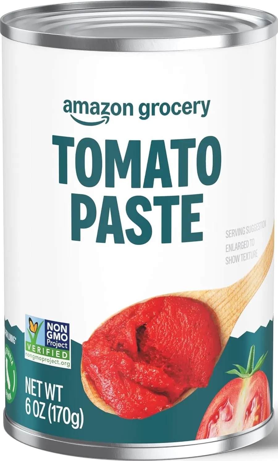 Amazon Grocery Tomato Paste, 6 Oz Can