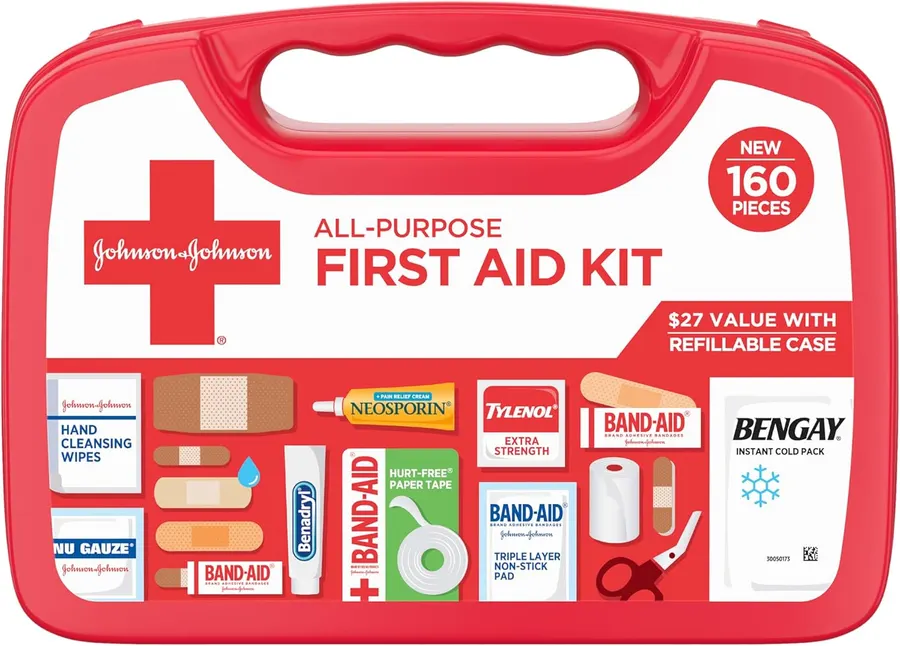 BAND-AID Brand All-Purpose First Aid Kit, 160 Piece