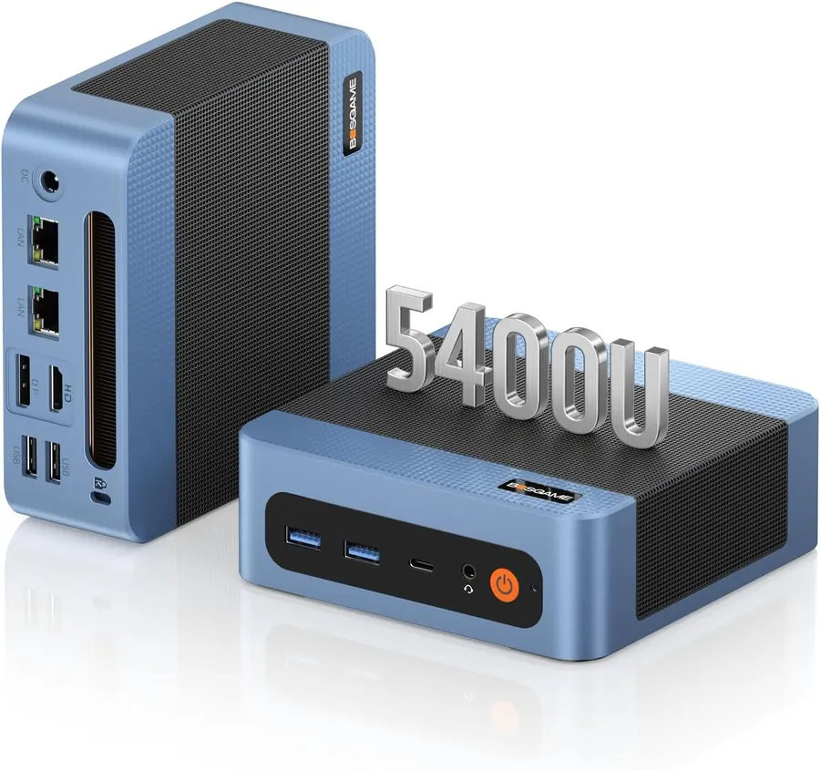 BOSGAME E5 Plus Mini PC, Ryzen 5400U, 8GB RAM, 256GB SSD