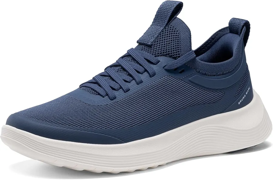 Bruno Marc Men's Mesh Tennis Sneakers, Navy