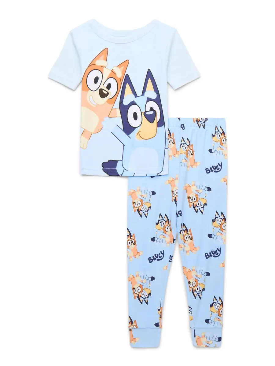 Character Toddler Snug Fit Two-Piece Pajama Set (Bluey, Ms. Rachel, Disney Princess, Sesame)