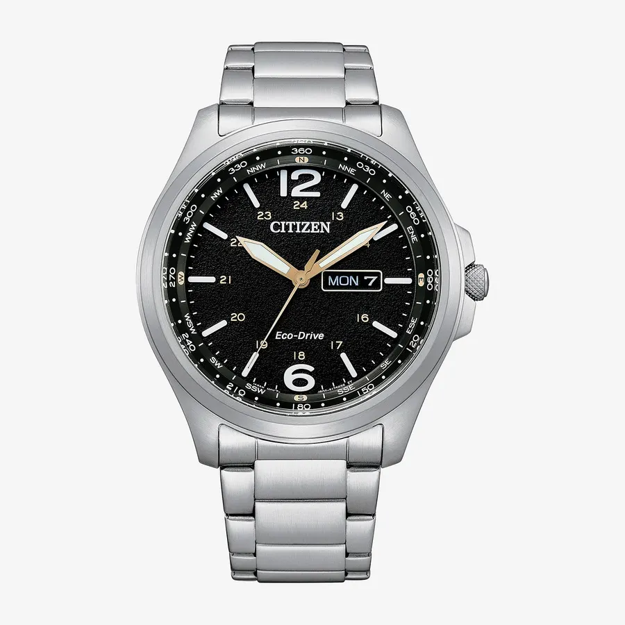 Citizen Men's Silver Tone Stainless Steel Bracelet Watch AW0110-58E