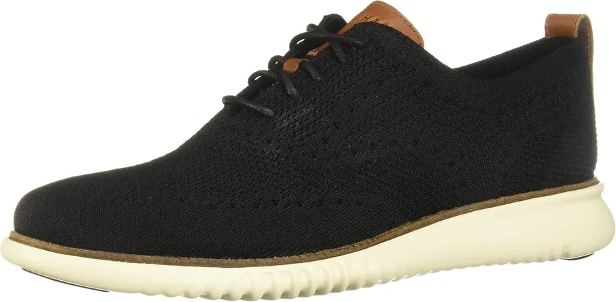 Cole Haan Men's 2.Zerogrand Stitchlite Oxford, Black/Ivory