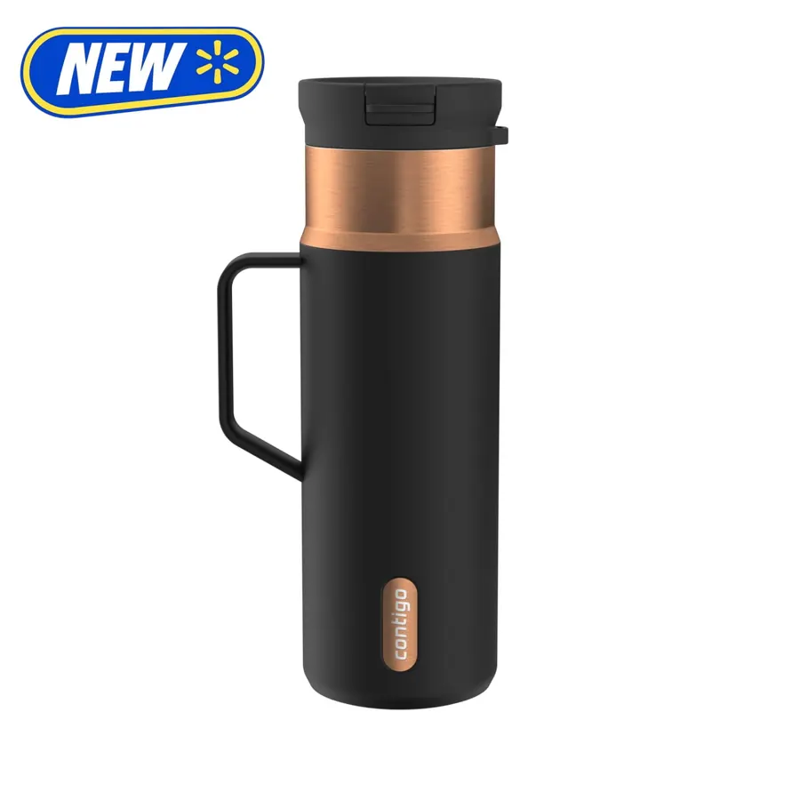 Contigo SnapSeal 20oz Insulated Stainless Steel Tumbler, Licorice Bronze