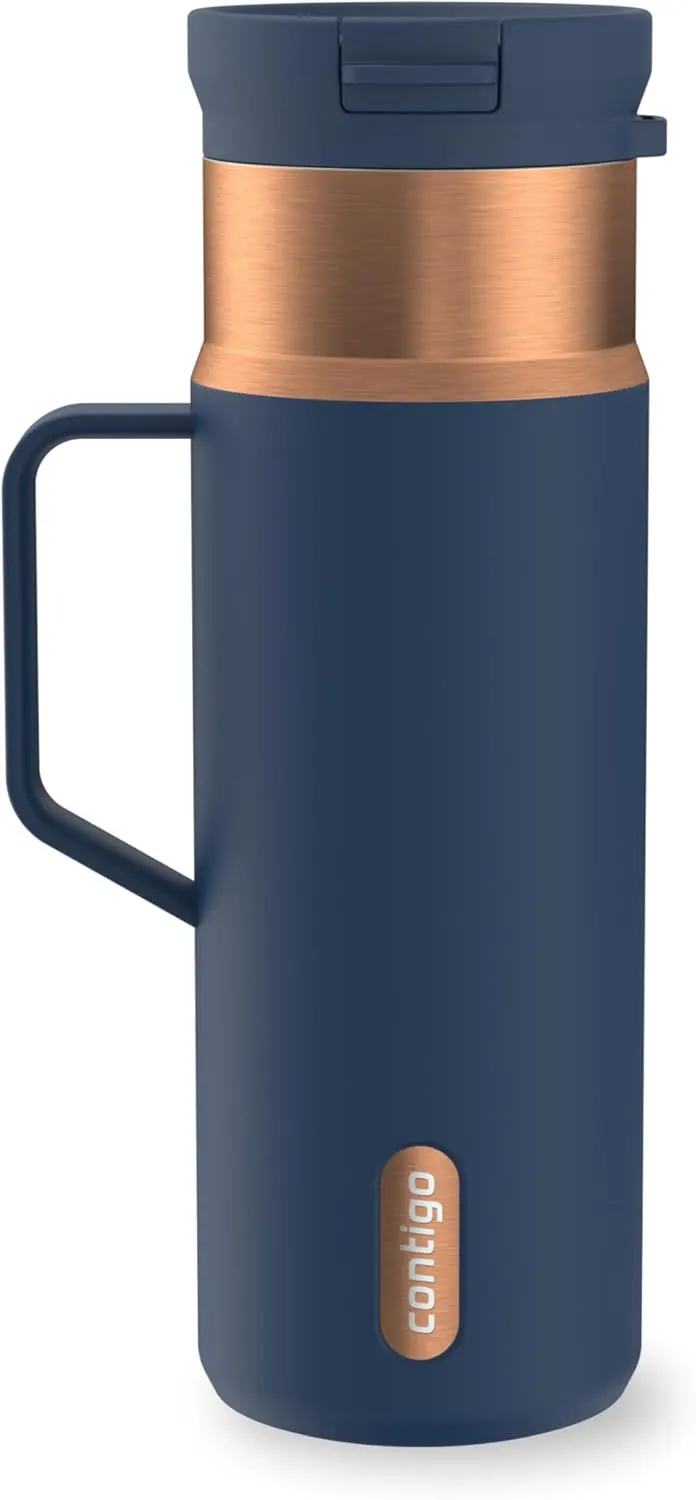 Contigo SnapSeal Stainless Steel Water Bottle, 20oz, Abyss Bronze