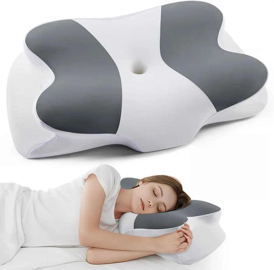 DONAMA Cervical Memory Foam Neck Pillow, Queen Size