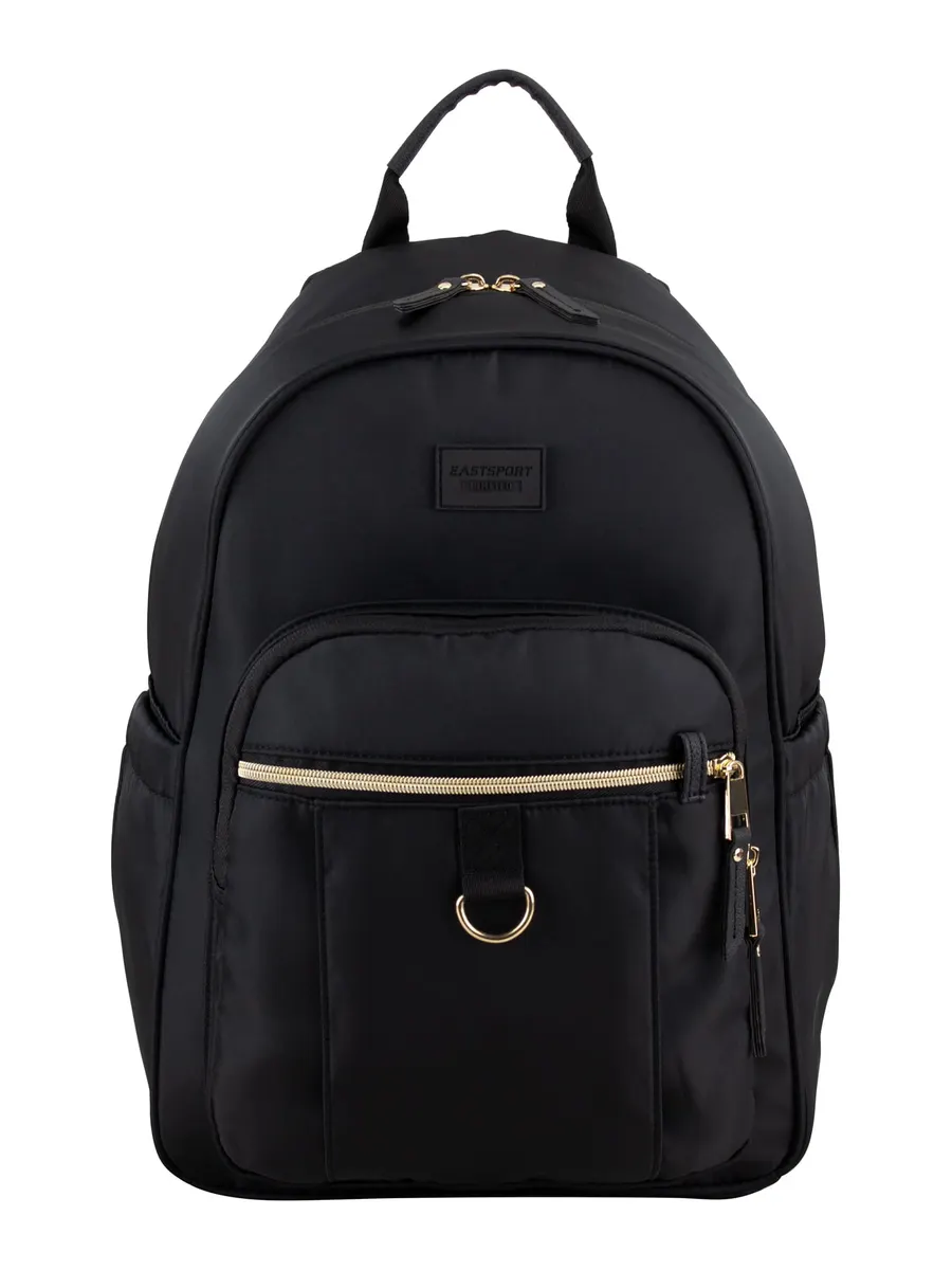Eastsport Unisex Limited Jules Backpack, Black/Gold