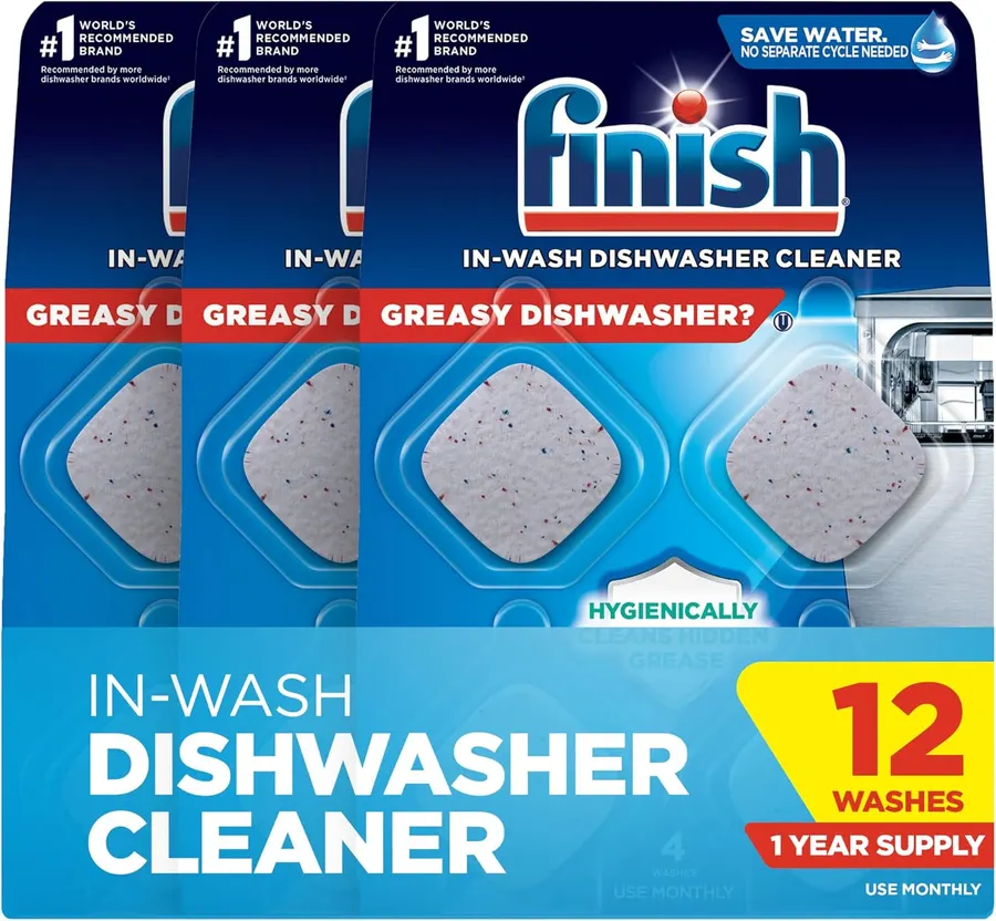 Finish Dishwasher Cleaner Tablets, 12-Count