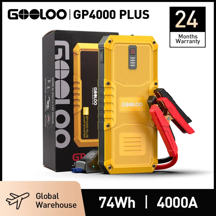 GOOLOO GP4000 PLUS 4000A Car Jump Starter, 20000mAh