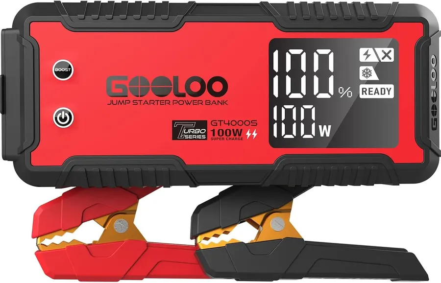 GOOLOO GT4000S 12V 4000A Jump Starter with 100W Two-Way Fast Charging