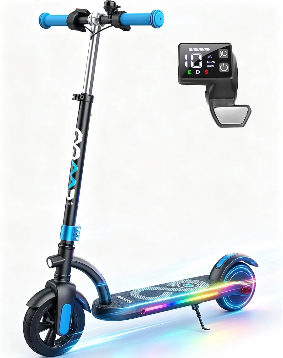 Gyroor H40 Kids Electric Scooter, 180W, 10MPH, LED Lights