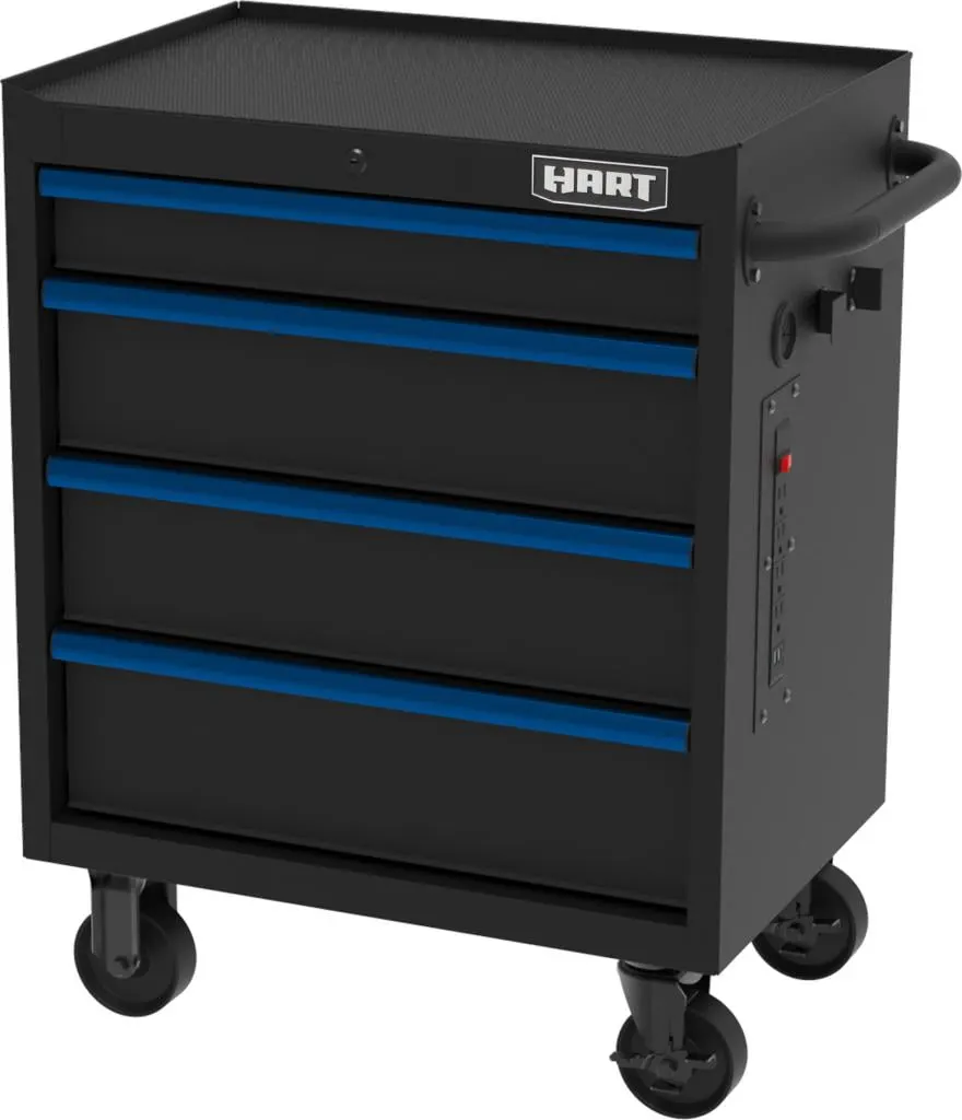 HART 27-Inch 4-Drawer Rolling Tool Cabinet