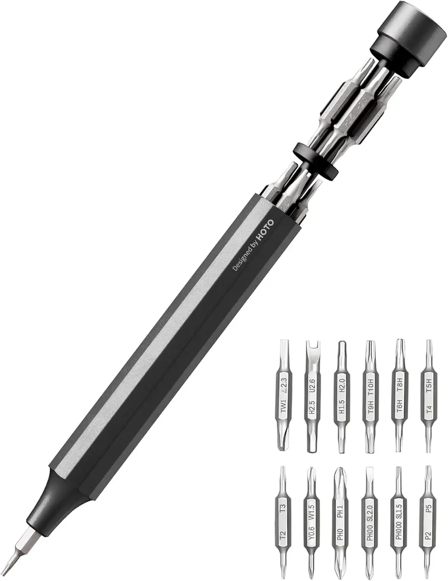 HOTO 24-in-1 Mini Screwdriver Set, Slate Grey