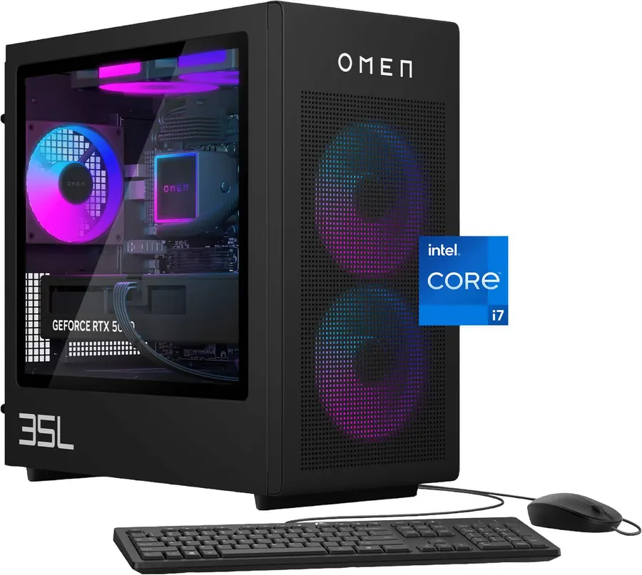 HP OMEN 35L Gaming Desktop - Core i7-14700F, RTX 5080, 32GB/1TB