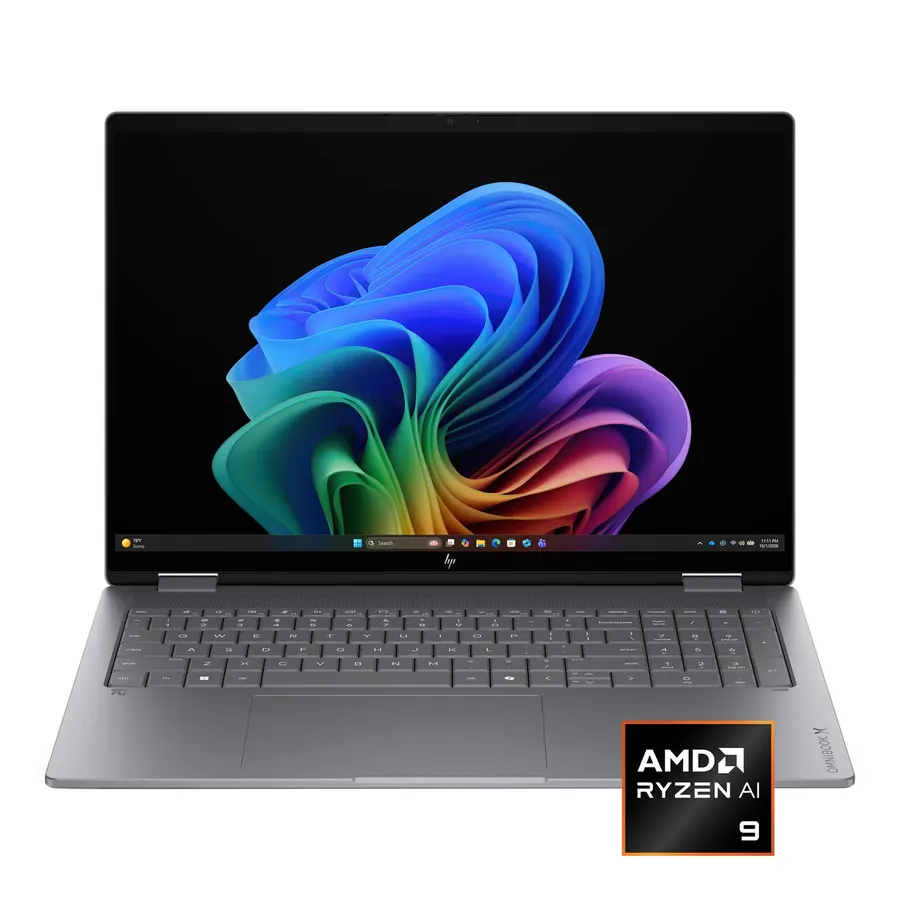 HP OmniBook X Flip 2-in-1 16" 2K OLED Touchscreen Laptop, Ryzen AI 9 465, 32GB/512GB