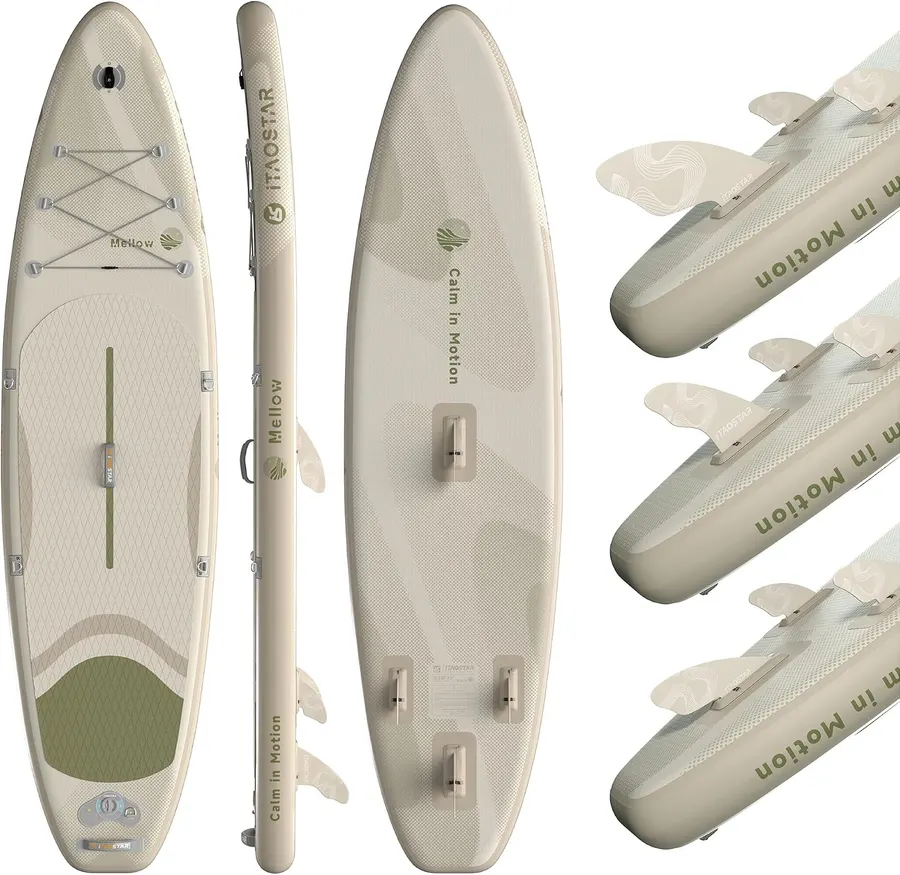 iTAOSTAR Mellow-Calm 11'x33" Inflatable Paddle Board with Paddle, Pump & Backpack