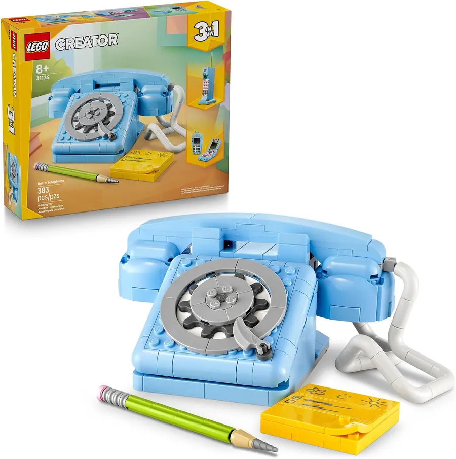 LEGO Creator 3 in 1 Retro Telephone Building Set, 31174