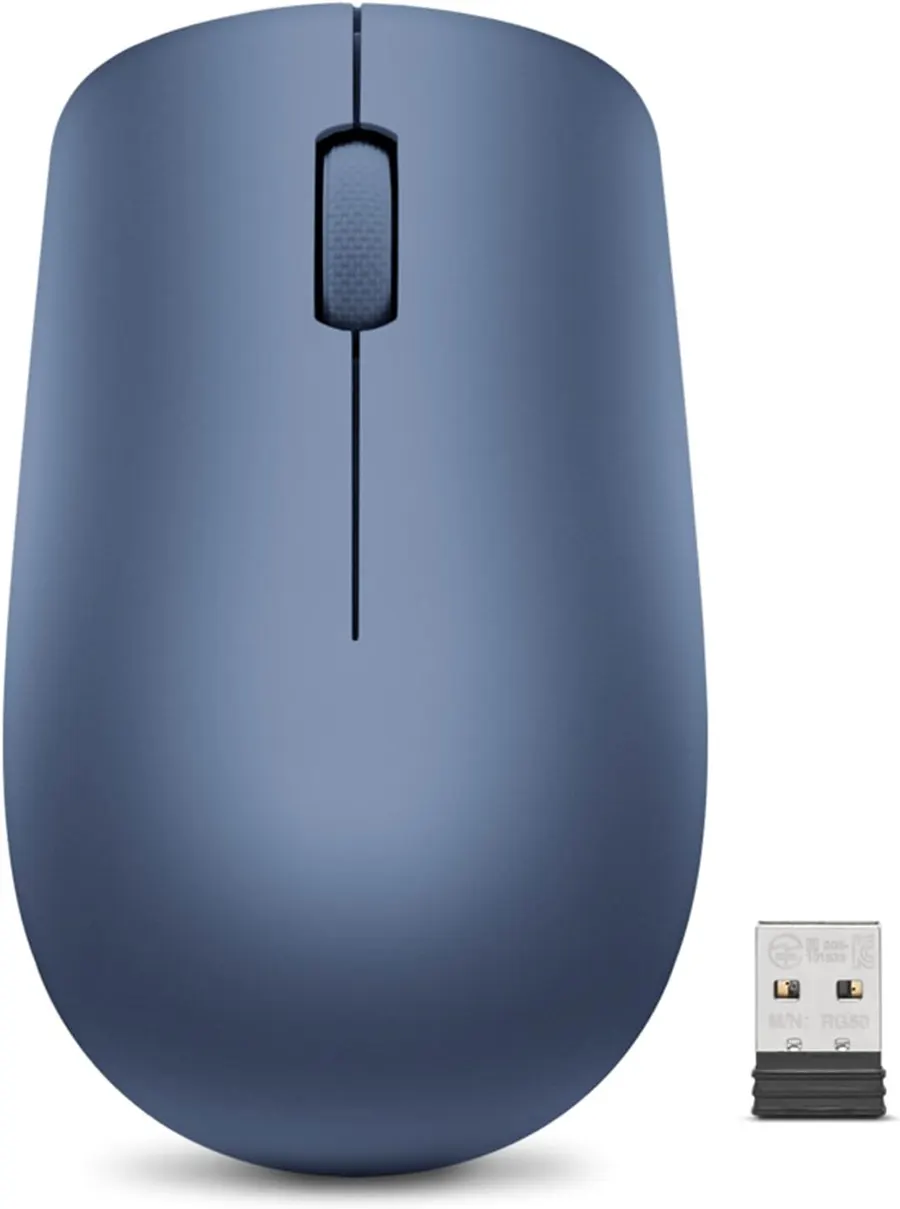 Lenovo 530 Wireless Mouse, 2.4GHz Nano USB, Abyss Blue