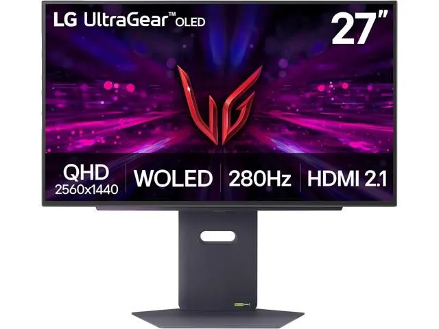 LG UltraGear 27GX700A-B 27" QHD OLED Gaming Monitor, 280Hz