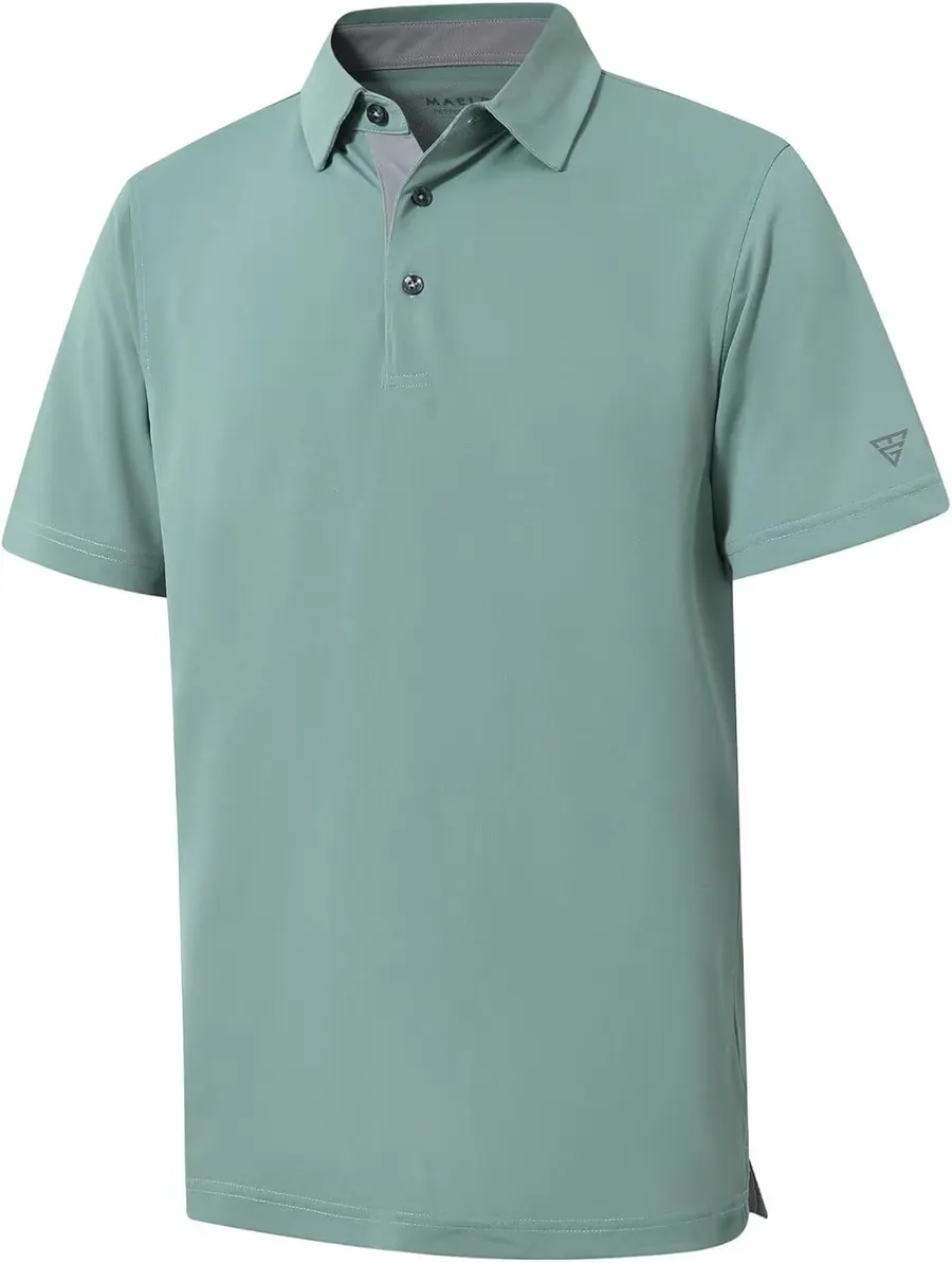 M MAELREG Men's Pique Golf Polo