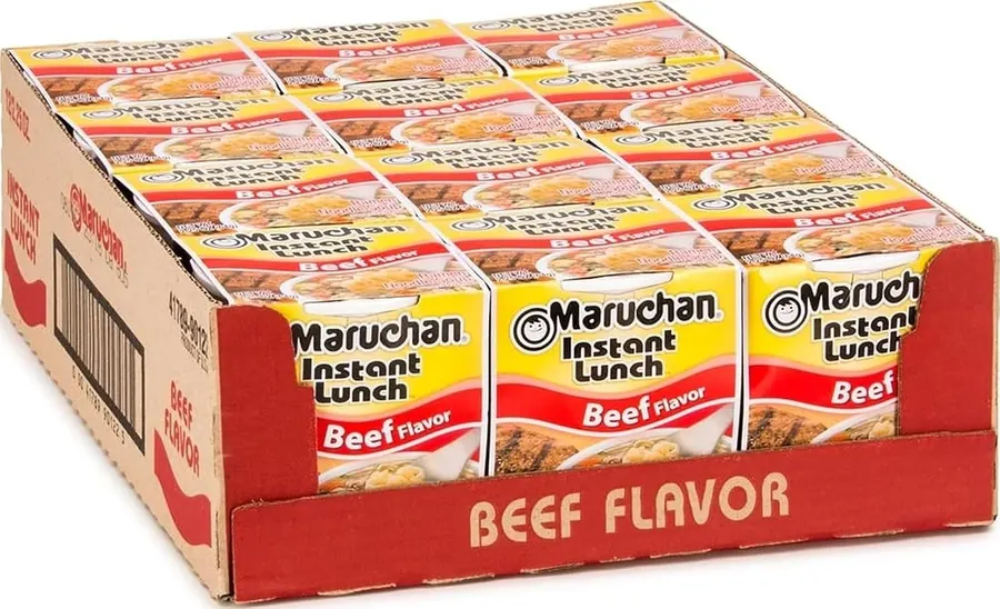 Maruchan Instant Lunch Ramen Noodles, Beef Flavor (12-Pack)