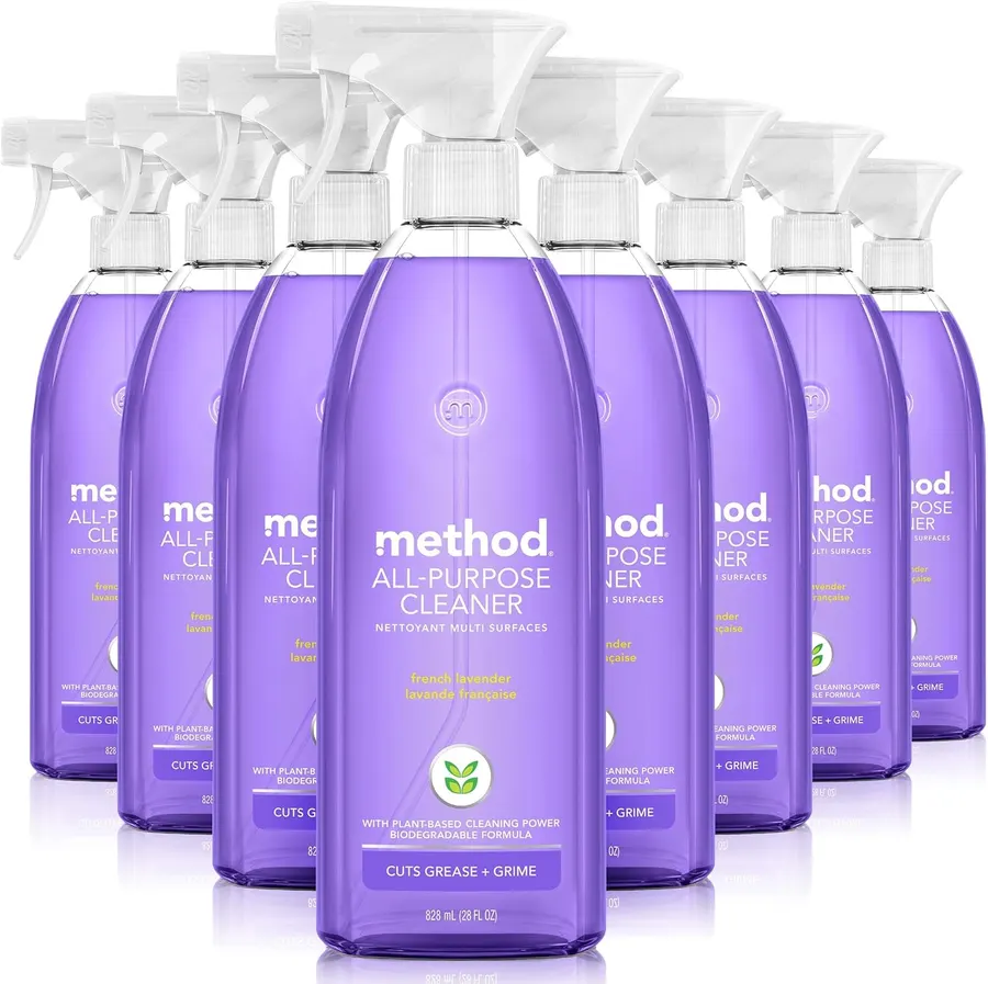 method All-Purpose Cleaner Spray, French Lavender, 28 fl oz, 8 Pack
