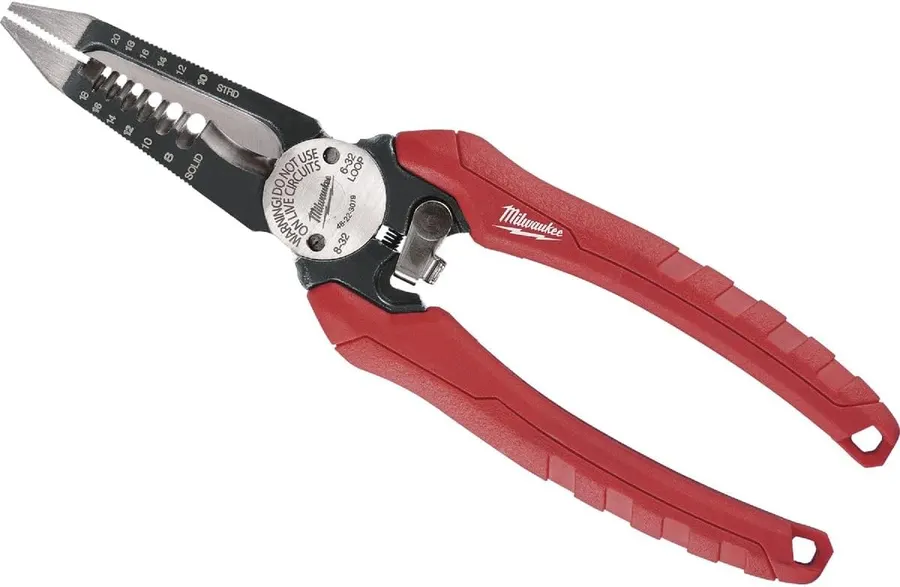 Milwaukee 48-22-3079 6-in-1 Combination Wire Stripping & Reaming Pliers