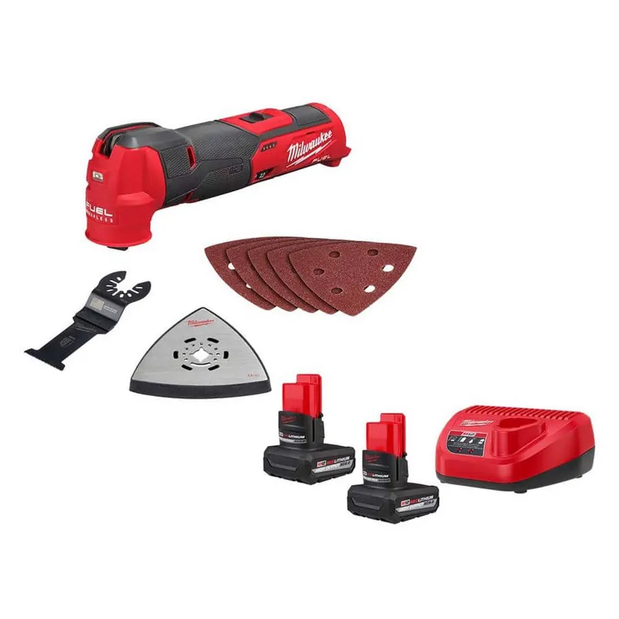 Milwaukee M12 FUEL Oscillating Multi-Tool Kit w/ (2) 5.0Ah Batteries