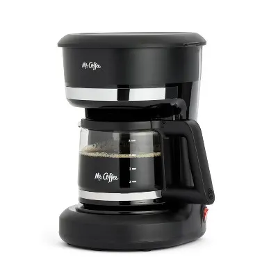 Mr. Coffee 5-Cup Switch Drip Coffee Maker, Black