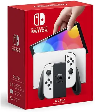 Nintendo Switch OLED (Grade A Refurbished) with White Joy-Cons