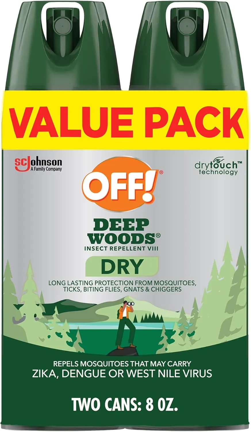 OFF! Deep Woods Insect Repellent Aerosol 2-Pack (4 Oz)