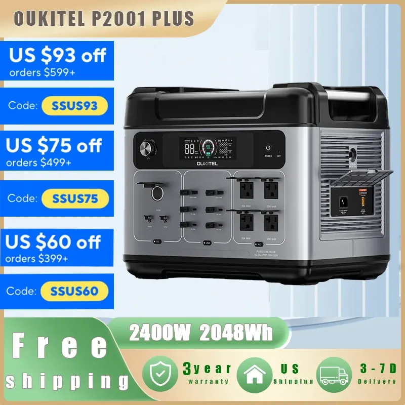 OUKITEL P2001 PLUS 2048Wh Power Station