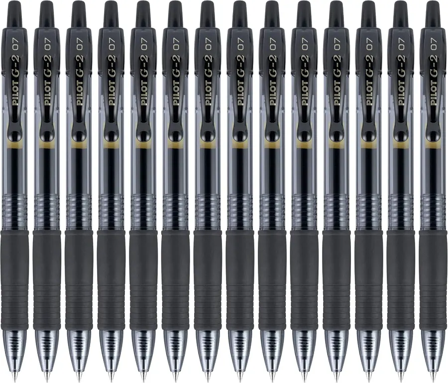PILOT G2 Gel Pens, 0.7mm, Black Ink, 14-Pack