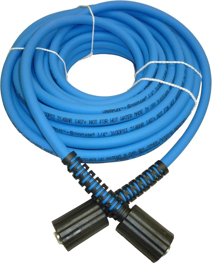 ProPulse UBERFLEX 1/4" 3,100 PSI Pressure Washer Hose, 50 Feet