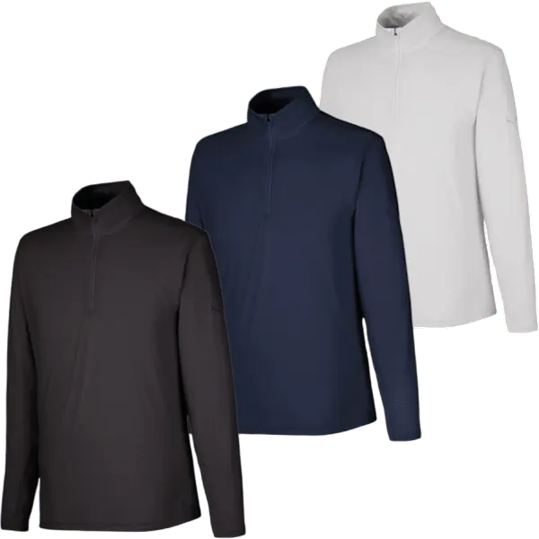 Puma Men's Bandon Quarter-Zip Pullover, 3-Pack