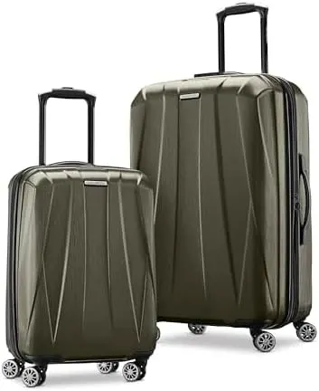 Samsonite Centric 2 Hardside Expandable Luggage, 2-Piece Set (20"/24"), Olive