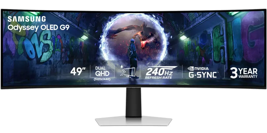 Samsung 49" Odyssey OLED G9 (G93SD) Curved Gaming Monitor