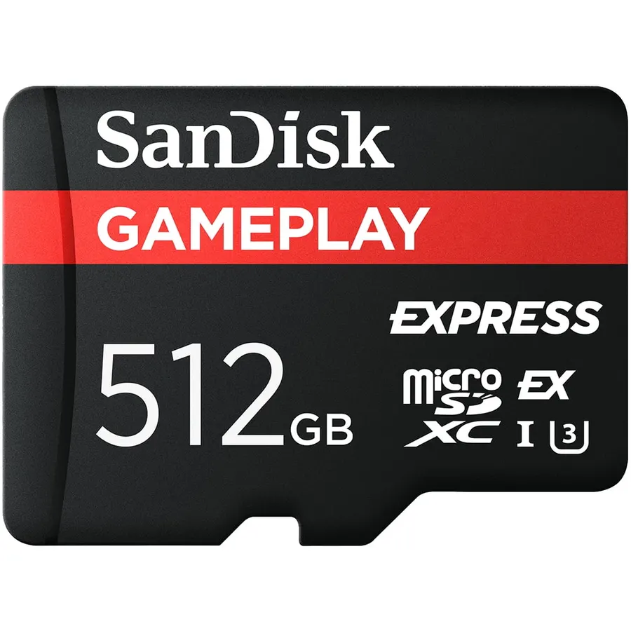 SanDisk 512GB GamePLAY microSD Express Card (SDSQXFN-512G-AW6GN)