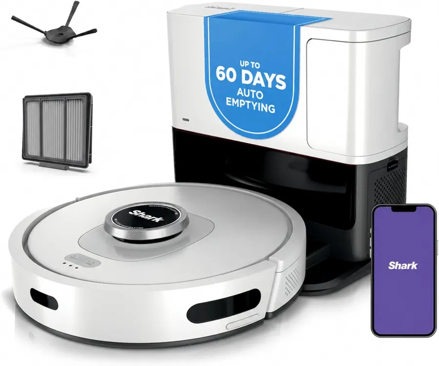 Shark AI Ultra Robot Vacuum with 60-Day Self-Emptying Base, AV2511AE