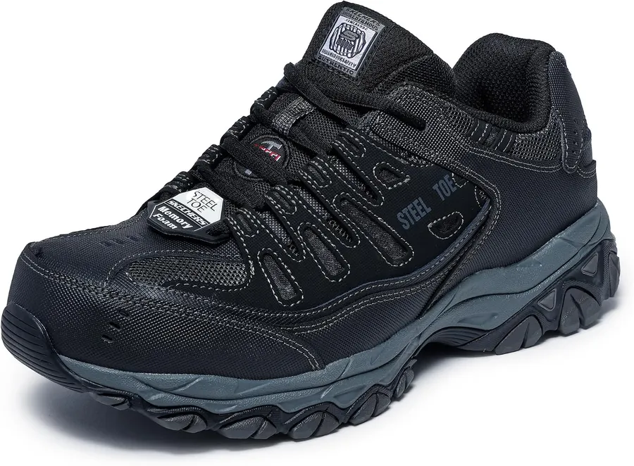 Skechers Men's Cankton Steel Toe Lace Up Work Shoes