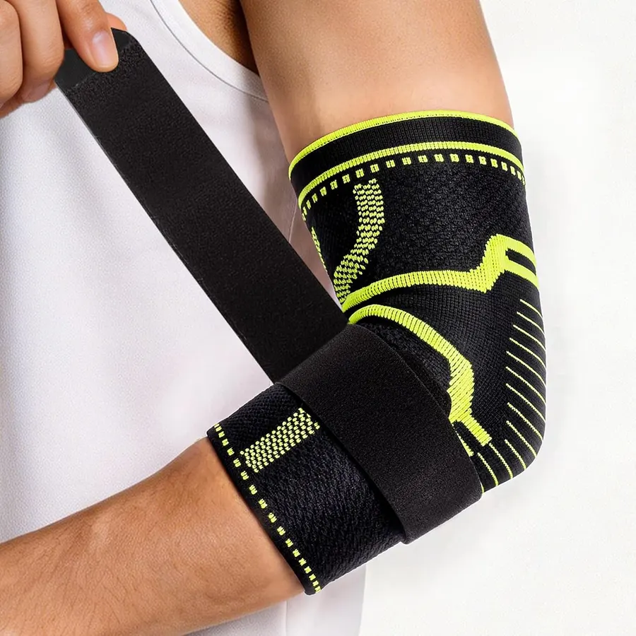 SOLOEVER Elbow Compression Sleeve with Adjustable Strap, XX-Large