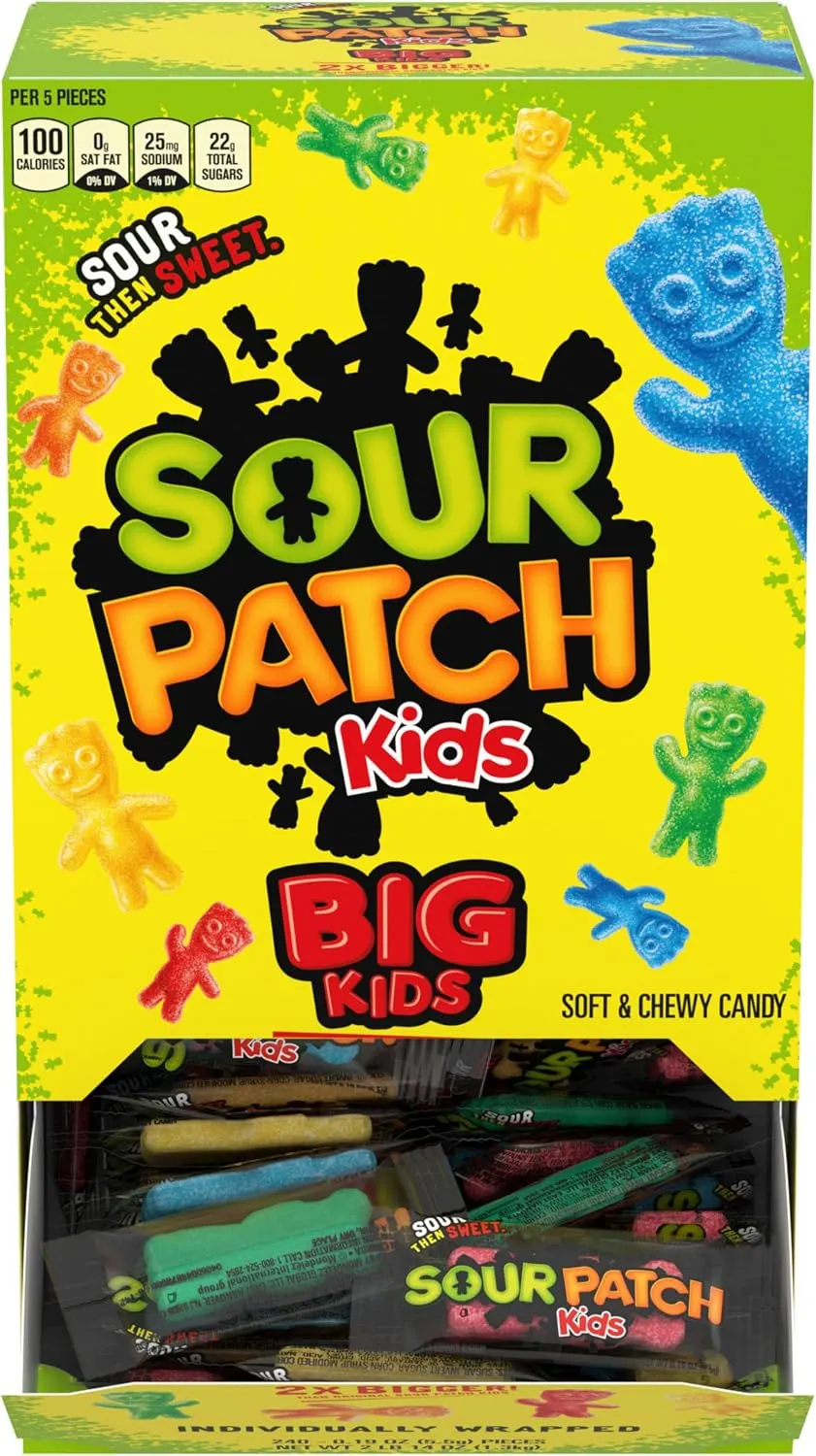 SOUR PATCH KIDS Big Kids Gummy Candy, 240 Count