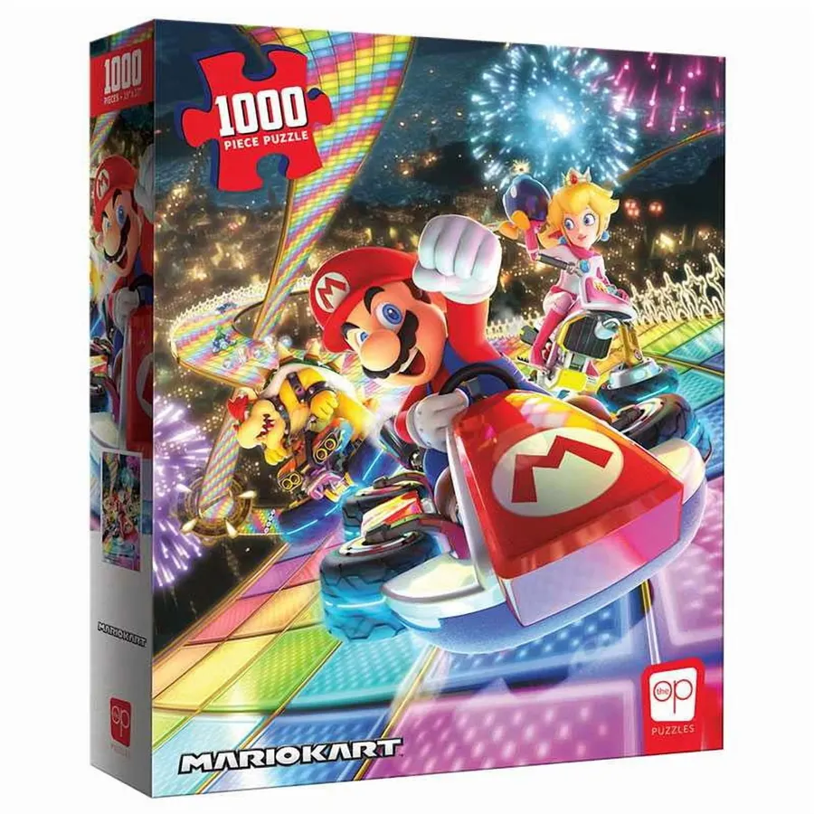 USAopoly Mario Kart Rainbow Road 1000-Piece Jigsaw Puzzle