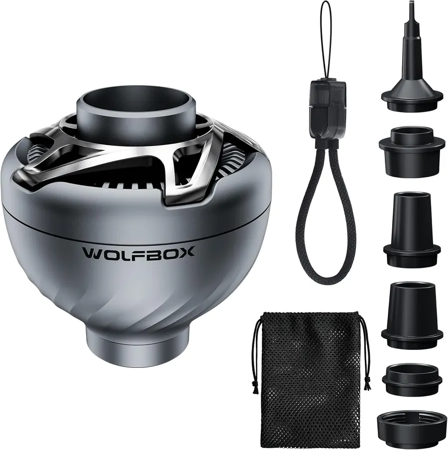 WOLFBOX MegaFlow Mini Portable Air Pump, USB-C