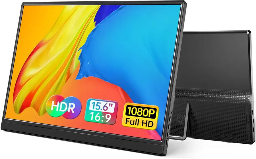 Yxk 15.6" Portable Monitor, 1080P IPS with Kickstand